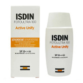 کرم ضد آفتاب بدون رنگ ایزدین SPF 50 مدل FOTOULTRA 100 ACTIVE UNIFY مناسب انواع پوست حجم 50 میلی لیتر