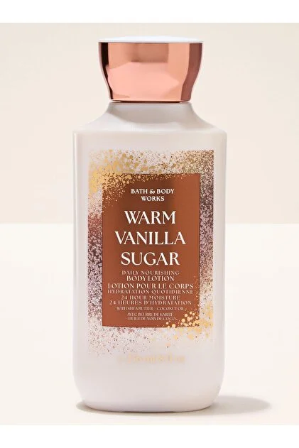 لوسیون بدن بث اند بادی ورکس مدل «وارم وانیلا شوگر» (Warm Vanilla Sugar)  ۲۳۶ میلی‌لیتر