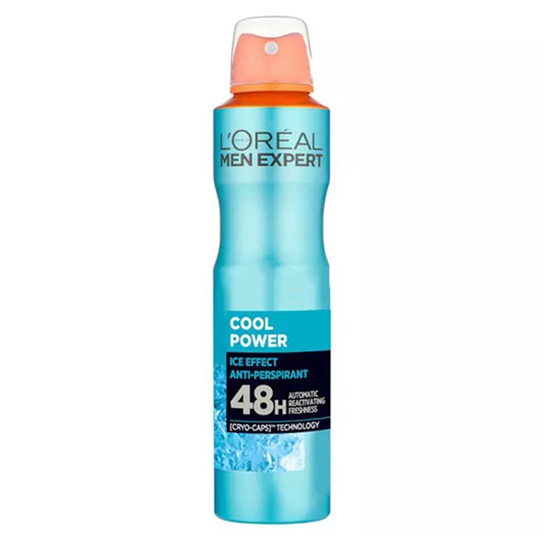 اسپری بدن مدل کول پاور لورال (Loreal cool power )حجم 250میلی لیتر