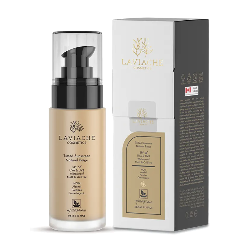 کرم ضد آفتاب رنگی SPF50 (بژ طبیعی) لاویاچه 60 میلی لیتر